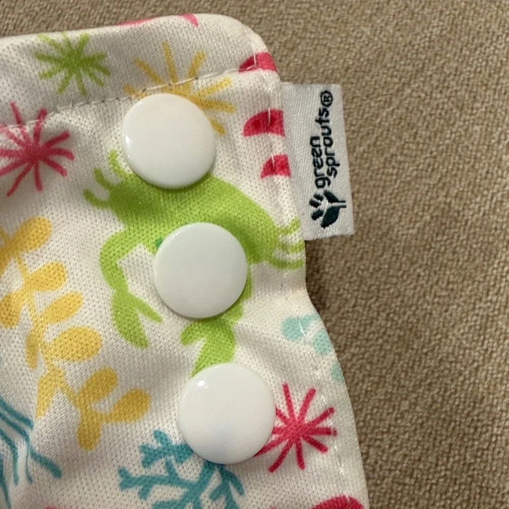 2 Green Sprouts Snap Reusable Absorbent Swimsuit Diapers